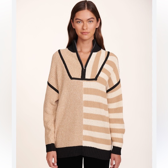 STAUD Sahara stripe Hampton sweater - size MEDIUM - Picture 4 of 4